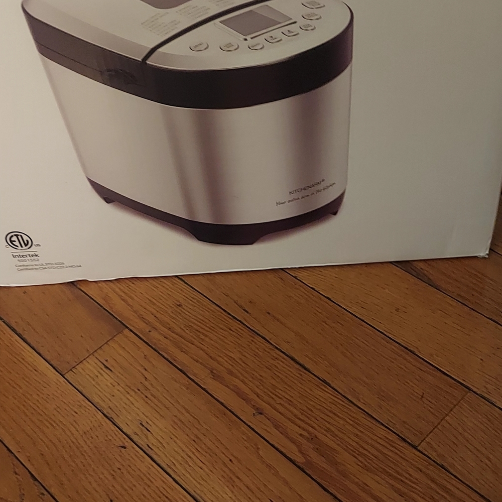KitchenAid Stainless Steel and Black Bread Maker